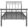 Estructura De Cama De Metal Negra 90x200 Cm Vidaxl