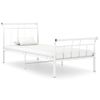 Estructura De Cama De Metal Blanco 90x200 Cm Vidaxl