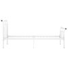 Estructura De Cama De Metal Blanco 90x200 Cm Vidaxl