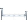 Estructura De Cama De Metal Gris 90x200 Cm Vidaxl