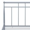 Estructura De Cama De Metal Gris 90x200 Cm Vidaxl