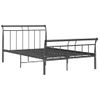 Estructura De Cama De Metal Negro 120x200 Cm Vidaxl