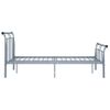 Estructura De Cama De Metal Gris 120x200 Cm Vidaxl