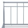 Estructura De Cama De Metal Gris 180x200 Cm Vidaxl