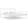 Estructura De Cama De Metal Blanco 200x200 Cm Vidaxl