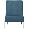 Silla De Relajación De Terciopelo Azul 65x79x87 Cm Vidaxl