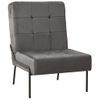 Silla De Relajación De Terciopelo Gris Oscuro 65x79x87 Cm Vidaxl