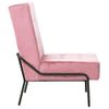 Silla De Relajación De Terciopelo Rosa 65x79x87 Cm Vidaxl