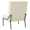 Silla De Relajación De Terciopelo Crema Blanca 65x79x87 Cm Vidaxl