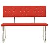 Banco De Cuero Sintético Rojo 110 Cm Vidaxl