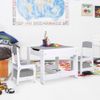 Mesa Infantil Con 2 Sillas Mdf Blanco