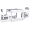 Mesa Infantil Con 2 Sillas Mdf Blanco