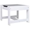 Mesa Infantil Con 2 Sillas Mdf Blanco