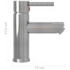 Grifo Para Lavabo De Baño Acabado Plateado 130x176 Mm Vidaxl