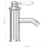 Grifo Para Lavabo De Baño Acabado Cromado 130x180 Mm Vidaxl