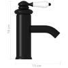 Grifo Para Lavabo De Baño Negro 130x180 Mm Vidaxl