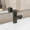 Grifo De Lavabo De Baño Con Función Extraíble Negro 157x172 Mm Vidaxl