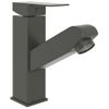 Grifo De Lavabo De Baño Con Función Extraíble Negro 157x172 Mm Vidaxl