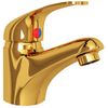 Grifo Mezclador De Lavabo Dorado 13x10 Cm Vidaxl