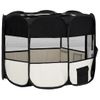 Parque De Perros Plegable Bolsa De Transporte Negro 90x90x58 Cm Vidaxl