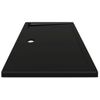 Plato De Ducha Rectangular Negro Abs 70x120 Cm Vidaxl