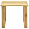 Mesa De Tumbona Madera De Pino Impregnada 30x30x26 Cm Vidaxl