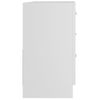 Armario Para Lavabo Madera Contrachapada Blanco 63x30x54 Cm Vidaxl