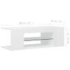 Mueble De Tv Con Luces Led Blanco Brillante 90x39x30 Cm Vidaxl