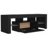 Mueble De Tv Con Luces Led Negro 120x35x40 Cm Vidaxl