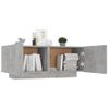 Mueble Para Tv Contrachapada Gris Hormigón 100x35x40 Cm Vidaxl