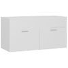 Armario Para Lavabo Madera Contrachapada Blanco 90x38,5x46 Cm Vidaxl