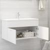 Armario Para Lavabo Madera Contrachapada Blanco 90x38,5x46 Cm Vidaxl