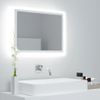 Espejo De Baño Led Acrílico Blanco 60x8,5x37 Cm Vidaxl