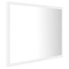 Espejo De Baño Led Acrílico Blanco 60x8,5x37 Cm Vidaxl