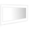 Espejo De Baño Led Acrílico Blanco 100x8,5x37 Cm Vidaxl