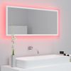 Espejo De Baño Led Acrílico Blanco 100x8,5x37 Cm Vidaxl