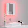 Rogal Armario Espejo De Baño Con Luz Led Blanco 40x12x45 Cm Rogal