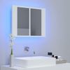 Rogal Armario Espejo De Baño Luz Led Blanco 60x12x45 Cm Rogal