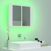 Rogal Armario Espejo De Baño Luz Led Blanco 60x12x45 Cm Rogal