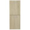 Armario De Baño Madera Contrachapada Roble Sonoma 30x30x80 Cm Vidaxl