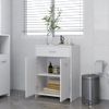 Armario De Baño Madera Contrachapada Blanco 60x33x80 Cm Vidaxl