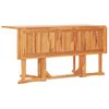 Set Comedor De Jardín Plegable 7 Piezas Madera Maciza De Teca Vidaxl