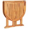 Set De Comedor De Jardín Plegable 5 Pzas Madera Maciza De Teca Vidaxl