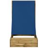 Arenero Con Tejado De Madera De Pino Impregnada 80x60x97,5 Cm Vidaxl