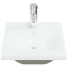 Lavabo Empotrado Con Grifo Cerámica Blanco 42x39x18 Cm Vidaxl