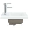 Lavabo Empotrado Con Grifo Cerámica Blanco 42x39x18 Cm Vidaxl