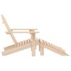 Silla De Jardã­n Adirondack Con Otomana Madera Maciza De Abeto Vidaxl