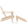 Silla De Jardã­n Adirondack Con Otomana Madera Maciza De Abeto Vidaxl