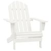 Silla Con Otomana Y Mesa Jardín Adirondack Macizo Abeto Blanco Vidaxl