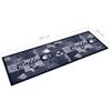 Alfombra De Cocina Lavable Coffee Azul 60x300 Cm Vidaxl